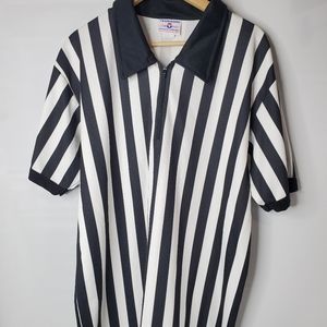 Teamwork black and white vertical straps size XL